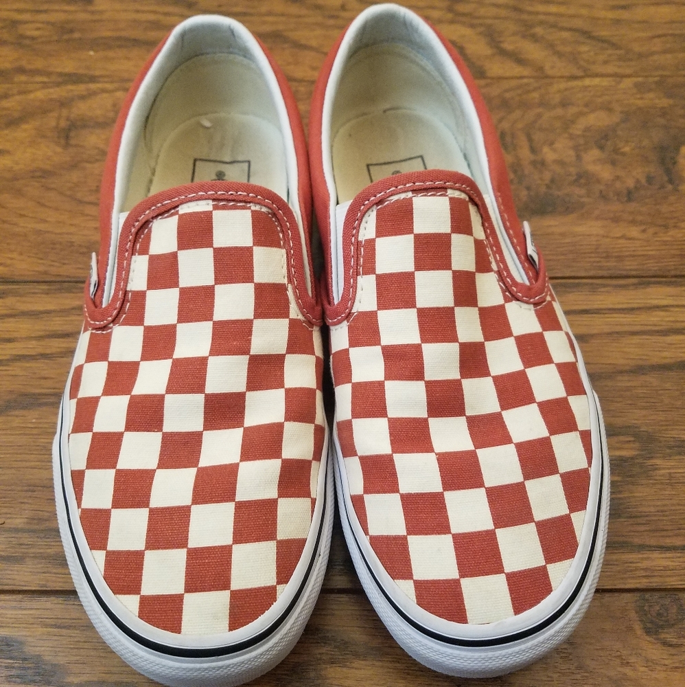 Slip-on Vans *Hot sauce checkered*